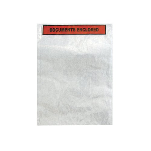 Documents Enclosed Self-Adhesive A4 Document Envelopes Pack 500 4301004