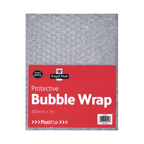 Postpak Protective Bubble Wrap Flat Sheet 600mm x 1m (Pack of 6) 37728