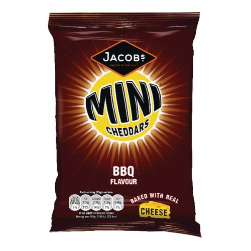 Jacobs Mini Cheddars BBQ Grab Bag (Pack of 30) 70818