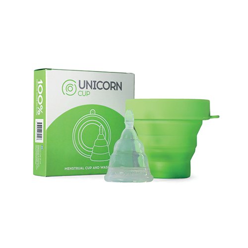Unicorn Medical Grade Silicone Menstrual CupSterilising Unit UniGreen