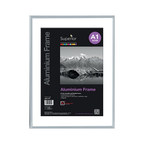 Seco Brushed Aluminium Frame 11mm A1 Silver ALA1-SV