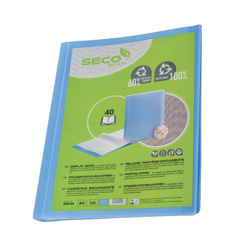 Seco Display Book 40 Pocket Blue DB40-BU