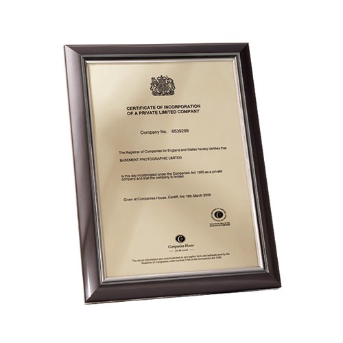 Seco Premium Certificate Holder A4 Smoke Grey SMKA4CERT