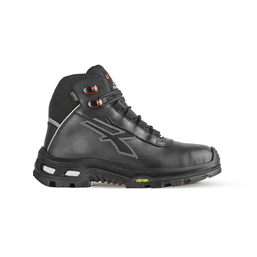 U.Power Legend High Cut Safety S3 Aluminium Toe Cap Leather Upper Boots 1 Pair Black 07