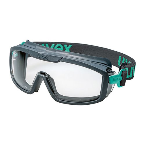 UV94232 | The Uvex i-guard+ planet with clear lens is part of the Uvex planet series which features sustainable manufactured models made from recycled, bio-based material. The highly flexible frame adapts to a wide variety of different facial shapes, offering the best protection while the ergonomic shape reliably protects against liquids and particles in accordance with markings 3 and 4 of EN 166.