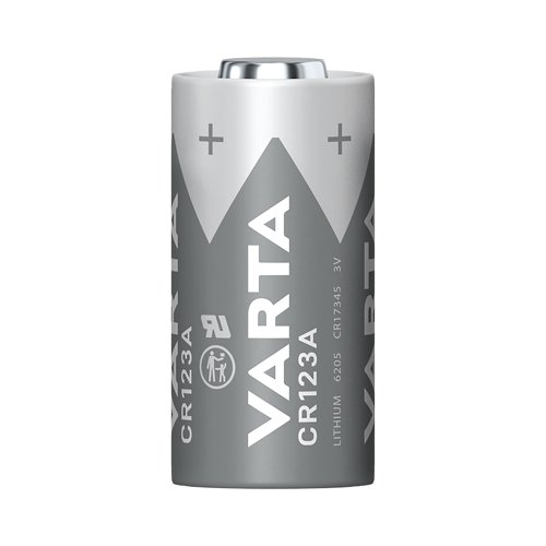 VAR99560 Varta Lithium Battery CR123A/CR17345 3V Cylindrical (Pack of 10) 6205301461