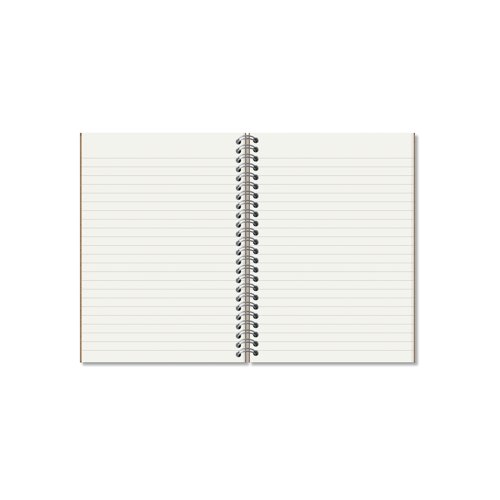 Rhino Recycled Wirebound Notebook 160 Pages 8mm Ruled A5 (Pack of 5) SRTWA5 Notebooks VC41955
