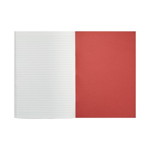 Rhino Exercise Book 8mm/Plain 64 Pages A4 Red (Pack of 50) VC48379 - Victor Stationery - VC48379 - McArdle Computer and Office Supplies