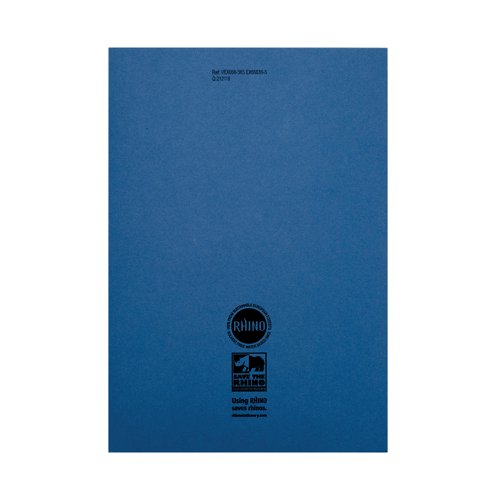 Rhino Exercise Book 8mm Ruled 64P A4 Dark Blue (Pack of 50) VC48394 - Victor Stationery - VC48394 - McArdle Computer and Office Supplies