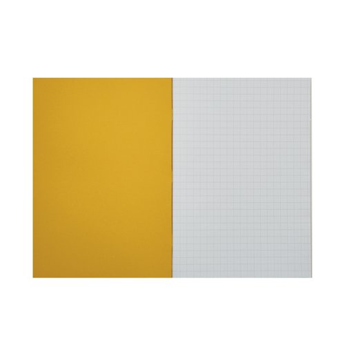 Rhino Exercise Book 10mm Square 64P A4 Yellow (Pack of 50) VC48405 - VC48405