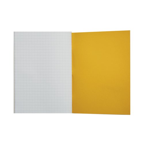 Rhino Exercise Book 10mm Square 64P A4 Yellow (Pack of 50) VC48405 - VC48405