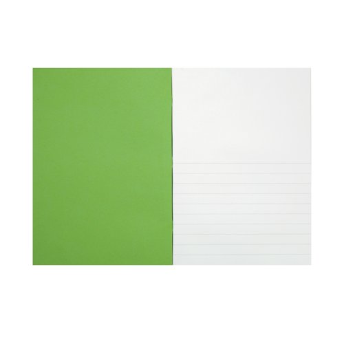 Rhino Exercise Book 15mm/Plain 64 Pages A4 Green (Pack of 50) VC48412 - VC48412