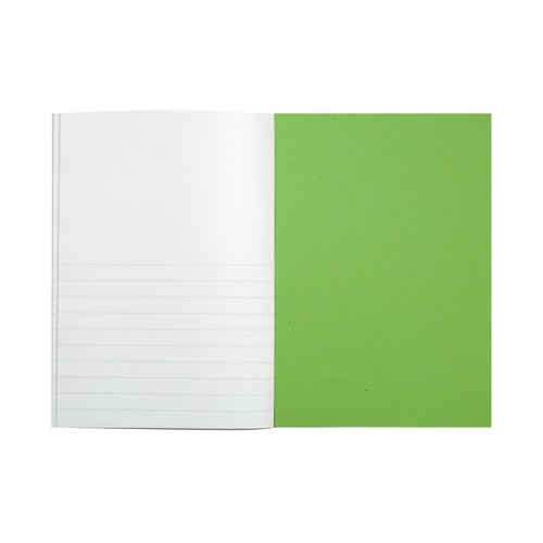Rhino Exercise Book 15mm/Plain 64 Pages A4 Green (Pack of 50) VC48412