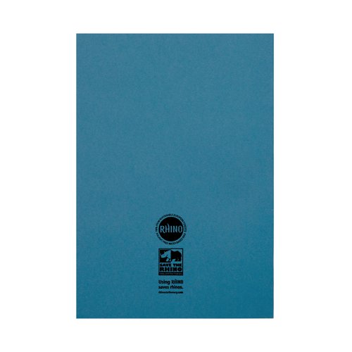 Rhino Exercise Book 10mm Square 80P A4 Light Blue (Pack of 50) VC48421 Exercise Books & Paper VC48421