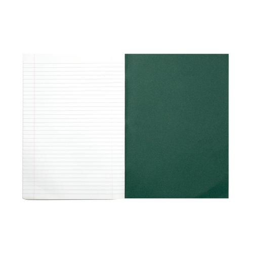Rhino Exercise Book 8mm Ruled 80P A4 Dark Green (Pack of 50) VC48432 - VC48432