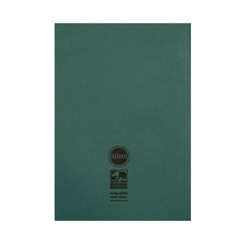 Rhino Exercise Book 8mm Ruled 80P A4 Dark Green (Pack of 50) VC48432 - Victor Stationery - VC48432 - McArdle Computer and Office Supplies