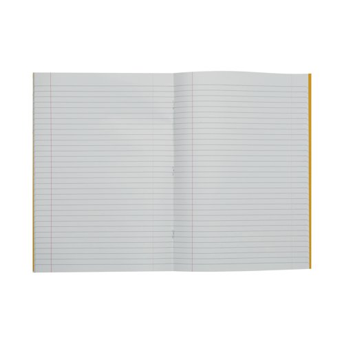 VC48472 Rhino Exercise Book 8mm Ruled 80 Pages A4 Yellow (Pack of 50) VC48472