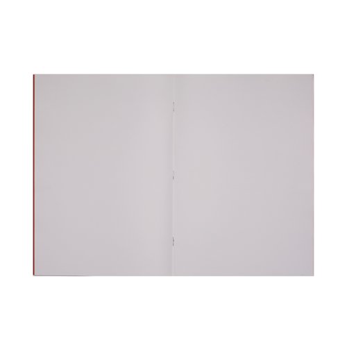 VC50452 Rhino Exercise Book Plain 80 Pages A4 Plus Red (Pack of 50) VC50452