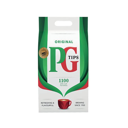 PG Tips One Cup Square Teabags (Pack of 1100) 800337