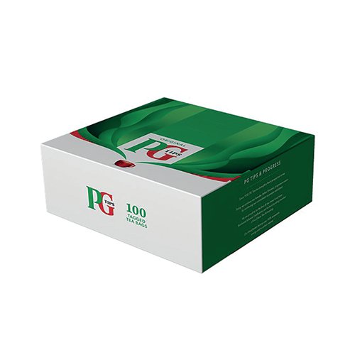 PG Tips One Cup Tagged Tea Bags (Pack of 100) 800394