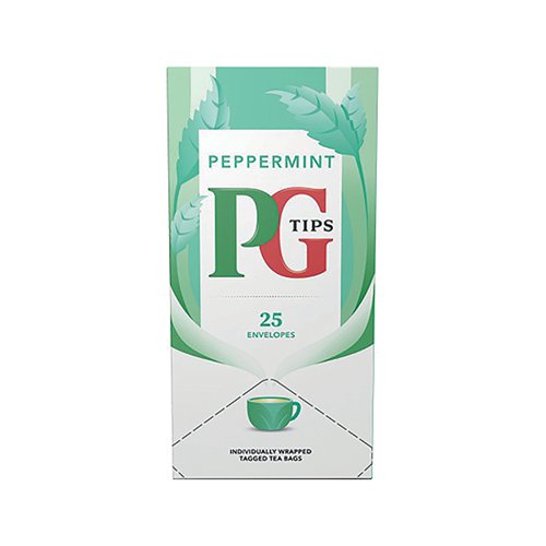 PG Tips Peppermint Envelope Tea Bags (Pack of 25) 800400