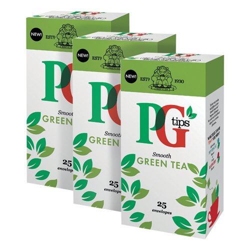 PG Tips Green Tea Envelope (Pack of 25) 3For2 VF819647