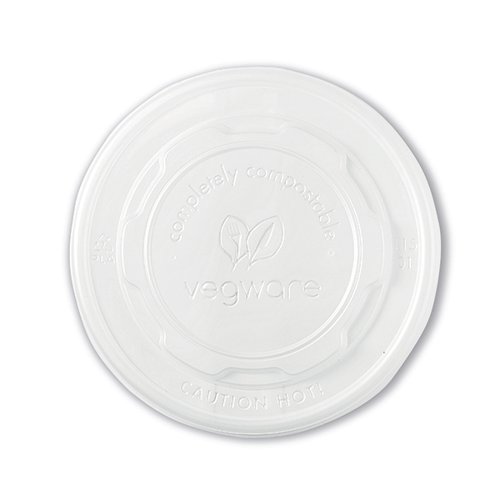 Vegware Soup Container Hot Lid 115-Series Opaque (Pack of 50) VLID115S