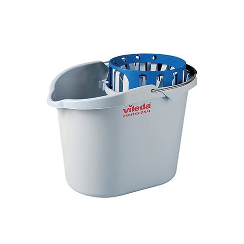 Vileda Supermop Bucket and Wringer 10 Litre Blue 138924