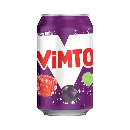 Vimto 300ml Can Carbonated Fruit Juice Drink (Pack of 24) 2000