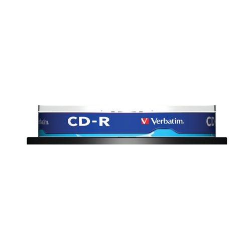 Verbatim CD-R Datalife Non-AZO 52x 700MB (Pack of 10) 43437 - Verbatim - VM34375 - McArdle Computer and Office Supplies