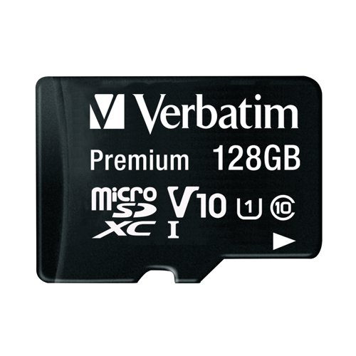 Verbatim Premium SDXC Micro Card 128GB with Adapter 44085 | VM44085 | Verbatim