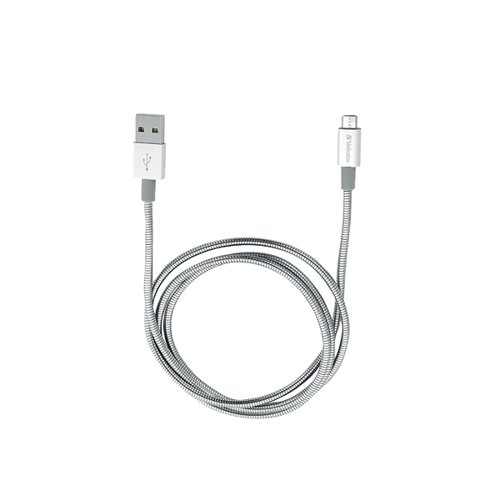 Verbatim Sync and Charge Micro B USB Cable 100cm Silver 48862