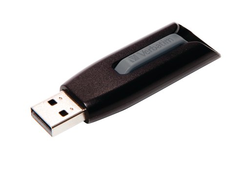 Verbatim Store n Go V3 USB 3.0 Flash Drive 256GB Black 49168 - Verbatim - VM49168 - McArdle Computer and Office Supplies