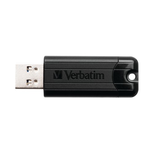 Verbatim Pinstripe USB 3.0 Flash Drive 16GB Black 49316 - VM49316