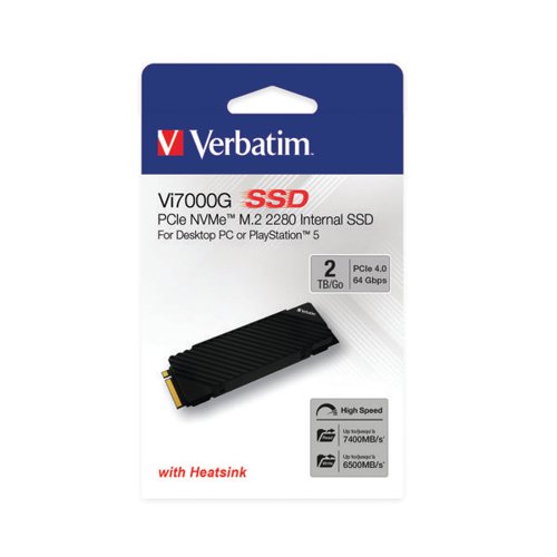 Verbatim Vi7000G M.2 PCIe NVMe Solid State Drive 2TB 49368