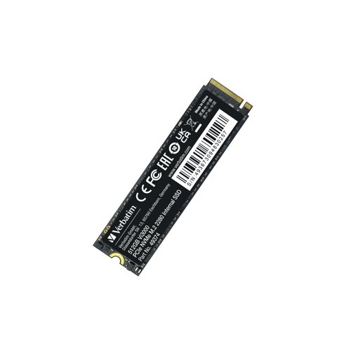 Verbatim Vi3000 M.2 PCIe NVMe Solid State Drive 512GB 49374 VM49374 Buy online at Office 5Star or contact us Tel 01594 810081 for assistance