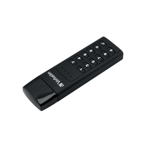 Ensure that confidential or sensitive data is kept safe and secure, even in the event of loss or theft. The Verbatim Keypad Secure is an innovative USB flash drive with AES 256-bit hardware encryption and an in-built keypad allowing for a 12-digit passcode. This added encryption does not compromise data transferral speed, with 160mb/s read speed and 130mb/s write speed. This USB 3.0 flash drive is PC and Mac compatible and has a storage capacity of 32GB.