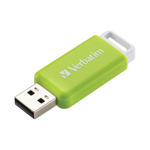 Verbatim Databar USB Drive USB 2.0 32GB Green 49454 USB Memory Sticks VM49454