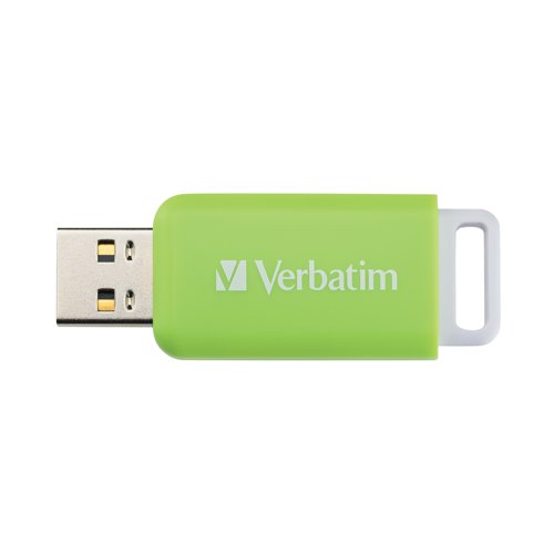 Verbatim Databar USB Drive USB 2.0 32GB Green 49454 - Verbatim - VM49454 - McArdle Computer and Office Supplies
