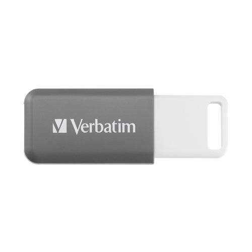 Verbatim Databar USB Drive USB 2.0 128GB Grey 49456 - VM49456