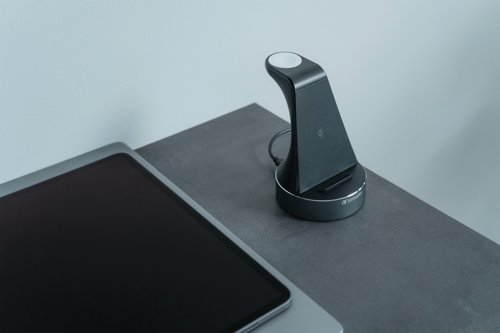 Wireless charge your Apple Watch and iPhone (8 or later) or other Qi-certified wireless charging enabled device with Verbatim's 2-in-1 charging station. The charging station is engineered to charge devices as fast as possible, although the actual charging speed is dependent on the device. Apple watches charge at 5W while other devices can charge at up to 15W even through most cases up to 3mm. Verbatim's wireless charging station provides wireless charging power to your Apple devices while you sleep. Just place each device on its designated space and charging begins on contact.
