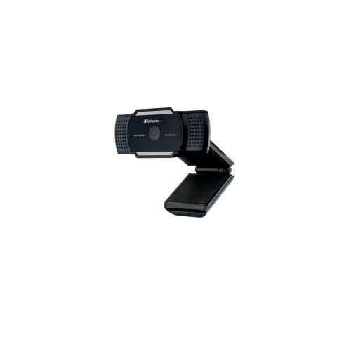 Verbatim AWC-01 Full HD 1080P Autofocus Webcam Microphone Black 49578 Verbatim