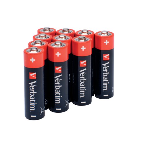 Verbatim AA Battery Premium Alkaline Hangcard (Pack of 10) 49875 VM49875