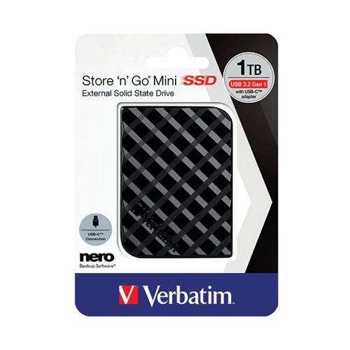 Verbatim Store n Go Mini SSD USB 3.2 1TBBlack 53237
