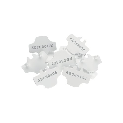 Versapak T2编号印章白色(每包500个)NUMBEREDT2