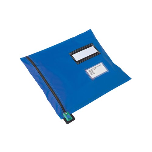 For secure mailing of cash and important or sensitive documents, this flat mailing pouch is made of lightweight and durable PVC coated nylon and can be used in conjunction with security seals for tamper evident mailing. The address window and label patch can only be accessed internally and the zip closure has a security locking device to prevent tampering in transit. The pouch measures W470xH355m for A3 documents.