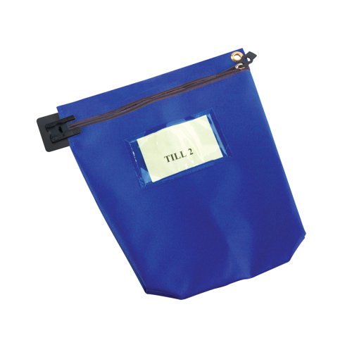 For secure mailing of cash and important or sensitive documents, this bulk mailing pouch is made of heavyweight and durable PVC coated nylon and can be used in conjunction with button security seals for tamper evident mailing. The address window and label patch can only be accessed internally and the zip closure has a security locking device to prevent tampering in transit. The gusset expands to 50mm and has a seamless base to support heavy loads, for mailing larger and bulky items.
