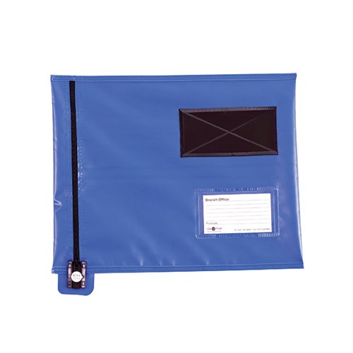 GoSecure Flat Mailing Pouch 286x336mm Blue VP99111