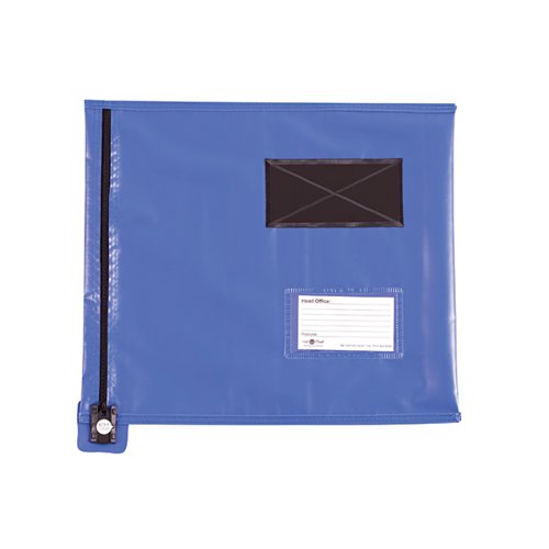 GoSecure Flat Mailing Pouch 355x381mm Blue CVF2