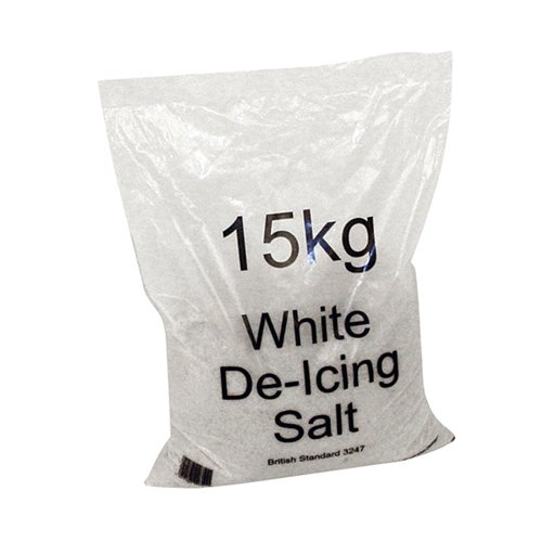 White Winter De-Icing Salt 15kg Bag (Pack of 72) 314265
